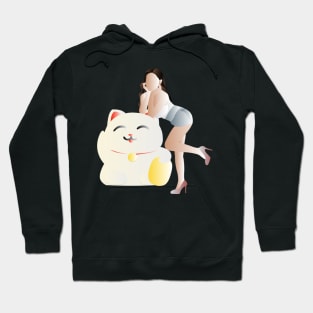 Fortune Cat & Playful Beauty Hoodie